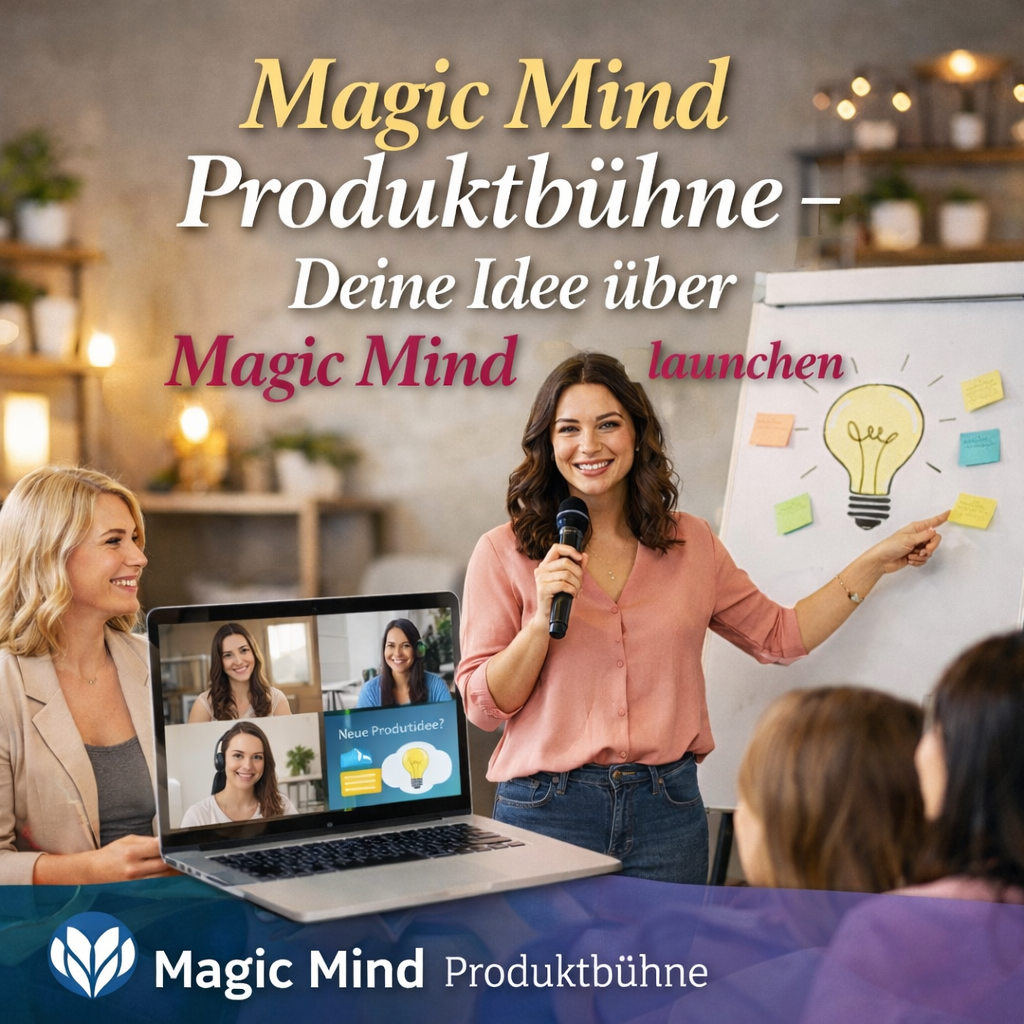 Magic Mind Ideen & Produktabend Stell uns deine Idee oder dein Produkt vor 18.03.2026 20:30 Uhr